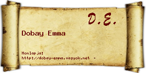 Dobay Emma névjegykártya